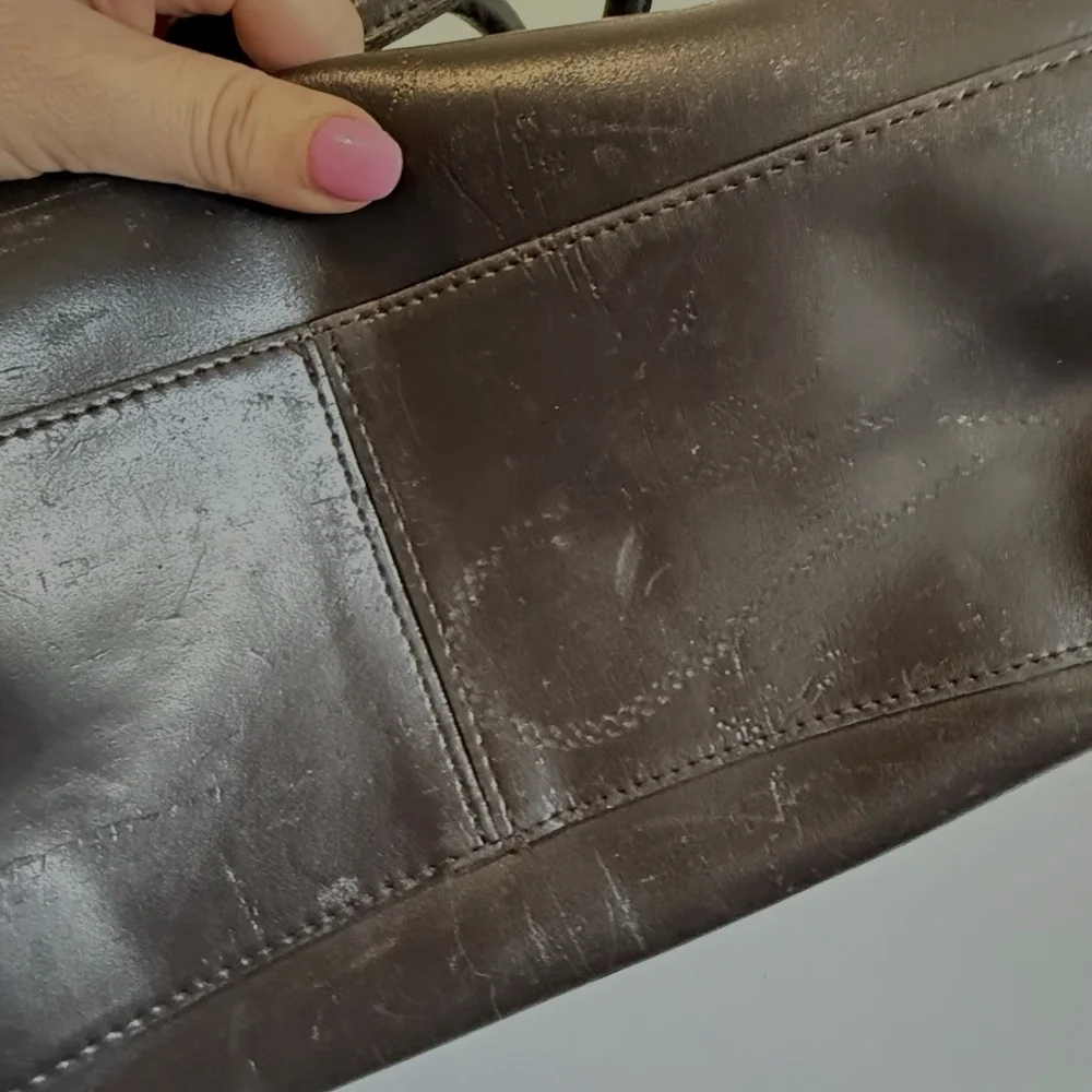Besozzi Franco Genuine Leather Made Italy Tote Bag Color Brown